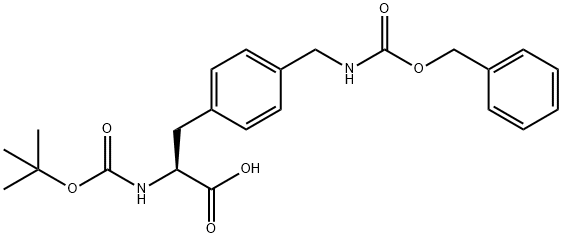 N-Boc-L-4-Cbz-aminomethylPhenylalanine Struktur