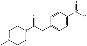 1-(4-methylpiperazin-1-yl)-2-(4-nitrophenyl)ethanone Struktur