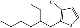 3-bromo-2-(2-ethylhexyl)thiophene Struktur