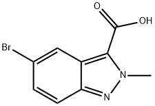 5-bromo-2-methyl-2H-indazole-3-carboxylic acid Struktur