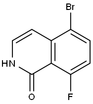 5-bromo-8-fluoro-1,2-dihydroisoquinolin-1-one Struktur