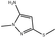 1-Methyl-3-(Methylthio)-1H-Pyrazol-5-Amine Struktur