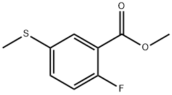 Methyl 2-fluoro-5-(methylsulfanyl)benzoate Struktur