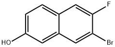 7-bromo-6-fluoronaphthalen-2-ol Struktur