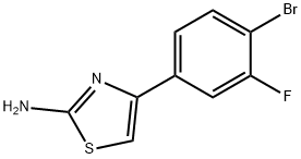 4-(4-bromo-3-fluorophenyl)-1,3-thiazol-2-amine Struktur