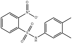 N-(3,4-Dimethylphenyl)-2-nitrobenzenesulfonamide, 97% Struktur