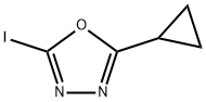 2-cyclopropyl-5-iodo-1,3,4-oxadiazole Struktur