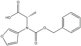 N-Cbz-R-3-Furanalanine Struktur