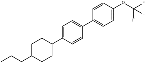 4-(4-propylcyclohexyl)-4'-(trifluoromethoxy)-1,1'-biphenyl Struktur