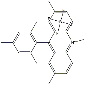 9-mesityl-2,7,10-trimethylacridin-10-ium tetrafluoroborate Struktur