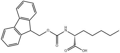 (R)-2-(Fmoc-amino)heptanoic acid Struktur