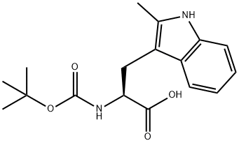 Boc-DL-2-methylTryptophan Struktur