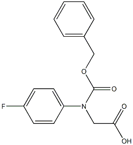 N-Cbz-S-4-Fluorophenylglycine Struktur