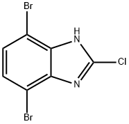 4,7-dibromo-2-chloro-1H-benzo[d]imidazole Struktur