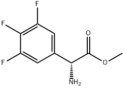 METHYL(2R)-2-AMINO-2-(3,4,5-TRIFLUOROPHENYL)ACETATE Struktur