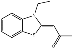 1-(3-Ethyl-3H-benzothiazol-2-ylidene)-propan-2-one Struktur