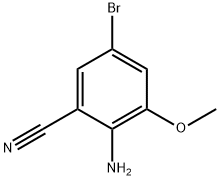 2-AMINO-5-BROMO-3-METHOXYBENZONITRILE Struktur