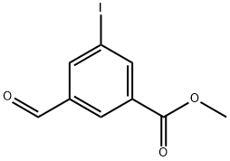 3-Formyl-5-iodo-benzoic acid methyl ester Struktur