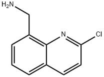 (2-chloroquinolin-8-yl)methanamine Struktur