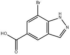 7-Bromo-1H-indazole-5-carboxylic acid Struktur