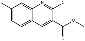 methyl 2-chloro-7-methylquinoline-3-carboxylate Struktur