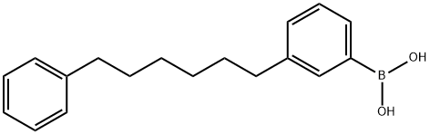 3-(Phenylhexyl)phenylboronic acid Struktur