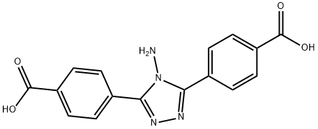 4,4'-(4-amino-4H-1,2,4-triazole-3,5-diyl)dibenzoic acid Struktur