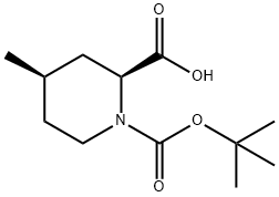 (2S,4R)-N-Boc-4-methyl-pipecolinic acid Struktur