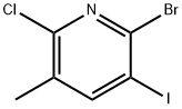 2-Bromo-6-chloro-3-iodo-5-methylpyridine Struktur