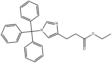 ETHYL 3-(1-TRITYL-1H-IMIDAZOL-4-YL)PROPANOATE Struktur