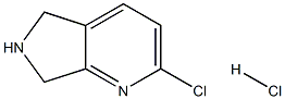 2-Chloro-6,7-dihydro-5H-pyrrolo[3,4-b]pyridine hydrochloride Struktur