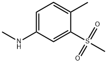 3-methanesulfonyl-N,4-dimethylaniline Struktur