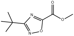 methyl 3-tert-butyl-1,2,4-oxadiazole-5-carboxylate Struktur