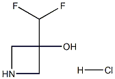 3-(difluoromethyl)azetidin-3-ol hydrochloride Struktur