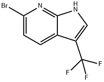 6-Bromo-3-trifluoromethyl-1H-pyrrolo[2,3-b]pyridine Struktur