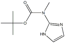 tert-butyl N-(1H-imidazol-2-yl)-N-methylcarbamate Struktur