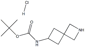 tert-Butyl 2-azaspiro[3.3]heptan-6-ylcarbamate hydrochloride Struktur