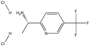 (S)-1-(5-(TRIFLUOROMETHYL)PYRIDIN-2-YL)ETHANAMINE DIHYDROCHLORIDE Struktur