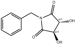 (3S,4S)-(-)-1-Benzyl-3,4-Dihydroxypyrrolidin-2,5-Dione Struktur