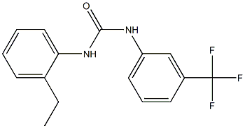 1-(2-ethylphenyl)-3-[3-(trifluoromethyl)phenyl]urea Struktur