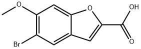 5-bromo-6-methoxybenzofuran-2-carboxylic acid Struktur