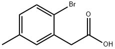 2-bromo-5-methylphenylacetic acid Struktur