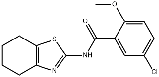 5-chloro-2-methoxy-N-(4,5,6,7-tetrahydro-1,3-benzothiazol-2-yl)benzamide Struktur