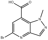 5-bromo-1-methyl-1H-pyrazolo[4,3-b]pyridine-7-carboxylic acid Struktur