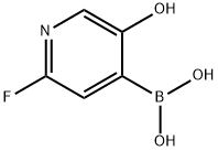 2-Fluoro-5-hydroxypyridine-4-boronic acid Struktur