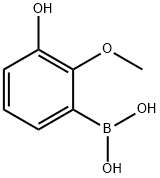 3-Hydroxy-2-methoxyphenylboronic acid Struktur