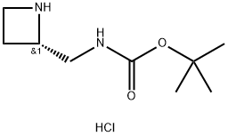 (S)-tert-Butyl (azetidin-2-ylmethyl)carbamate hydrochloride Struktur