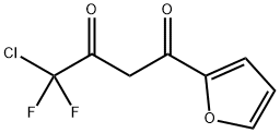 4-chloro-4,4-difluoro-1-(furan-2-yl)-3-hydroxybut-2-en-1-one Struktur