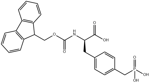 N-Fmoc-D-4-phosphonomethyl-Phenylalanine Struktur