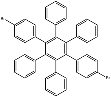 1,4-Bis(4-bromophenyl)-2,3,5,6-tetraphenylbenzene Struktur